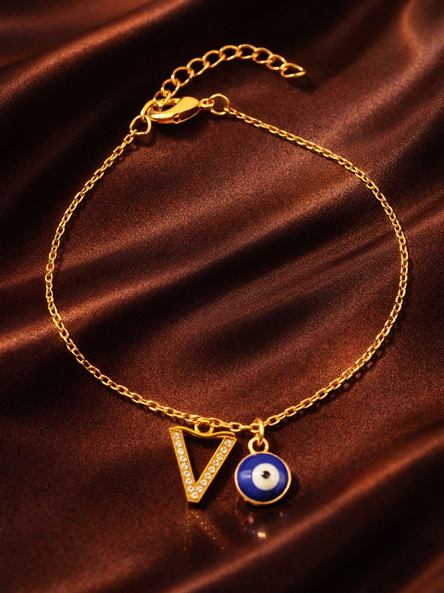 A TO Z Alphabet AD Initial Name Lumba Rakhi Bracelet For Bhaiya Bhabhi