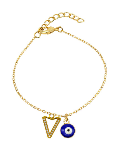 A TO Z Alphabet AD Initial Name Lumba Rakhi Bracelet For Bhaiya Bhabhi