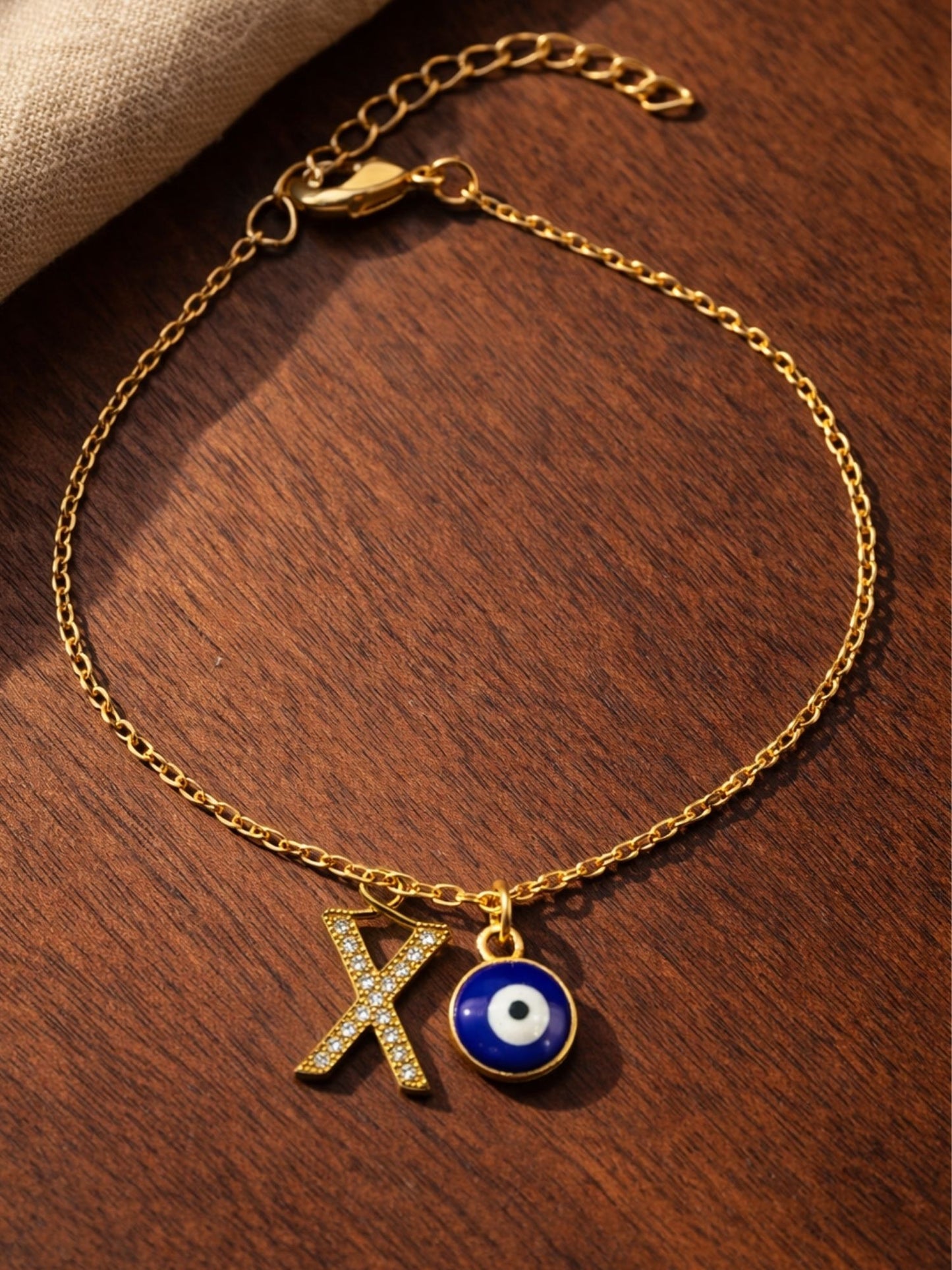 A TO Z Alphabet AD Initial Name Lumba Rakhi Bracelet For Bhaiya Bhabhi