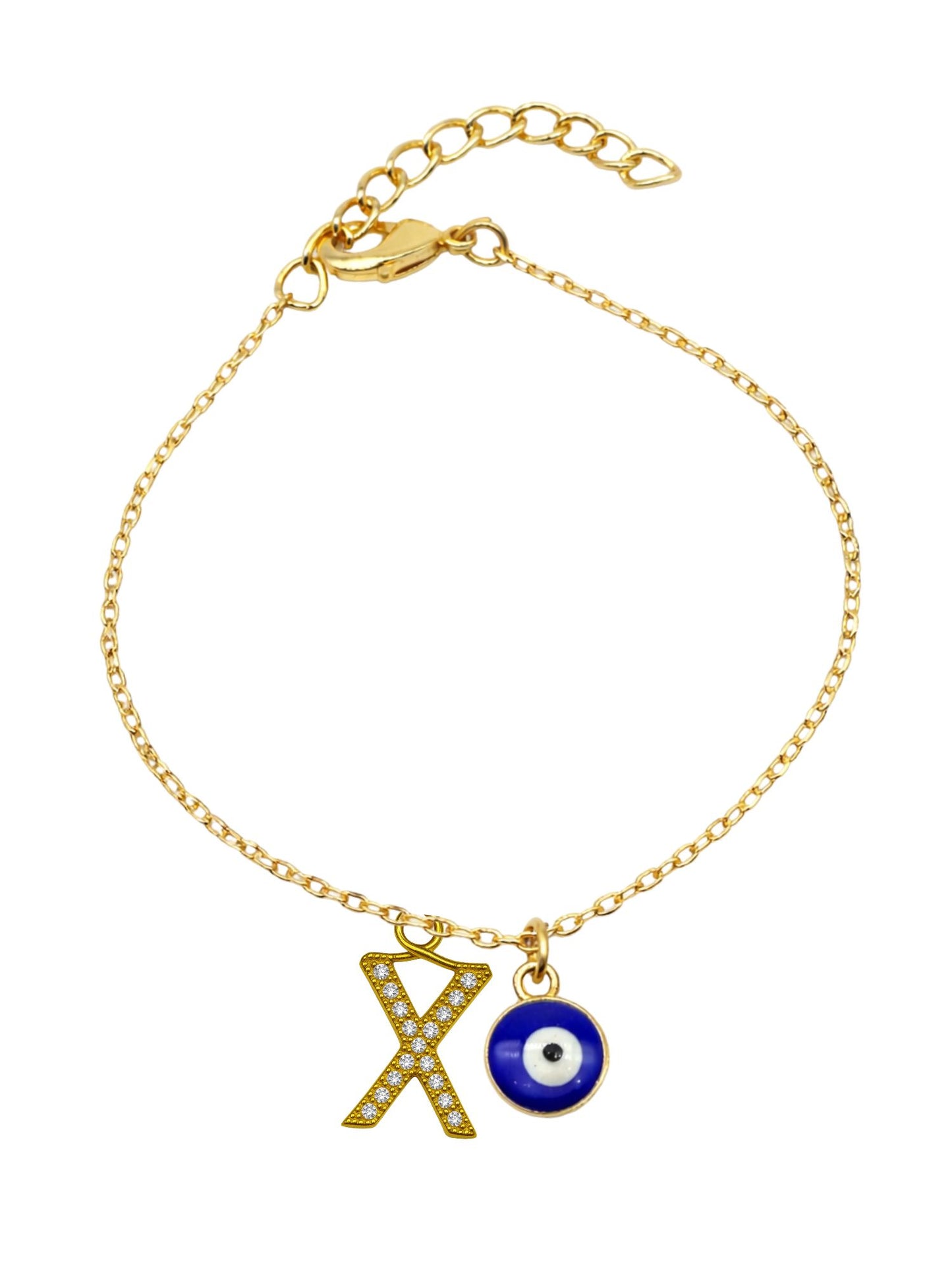A TO Z Alphabet AD Initial Name Lumba Rakhi Bracelet For Bhaiya Bhabhi