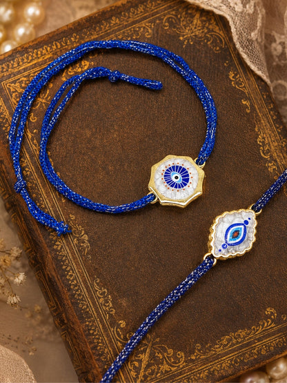 (Set of 2) Evil Eye Rakhi Combo for Brother