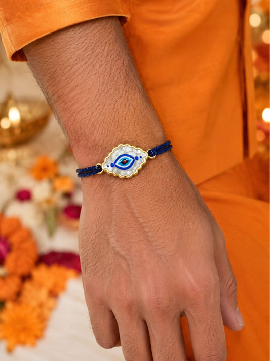 Blue Evil Eye Rakhi for Bhai | Nazar Rakhi