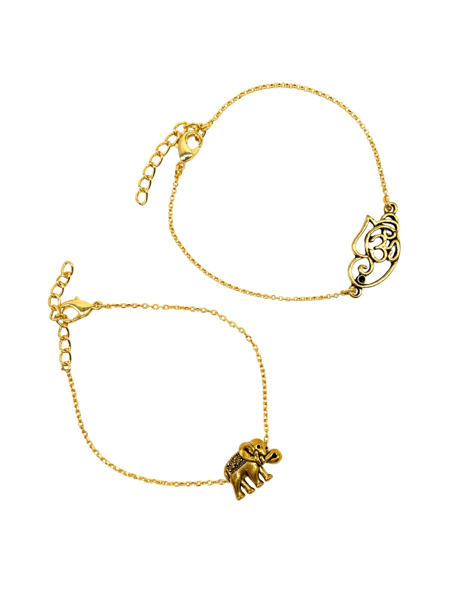 (Set of 2) Om Ganesha Lumba Rakhi Bracelet for Bhaiya Bhabhi