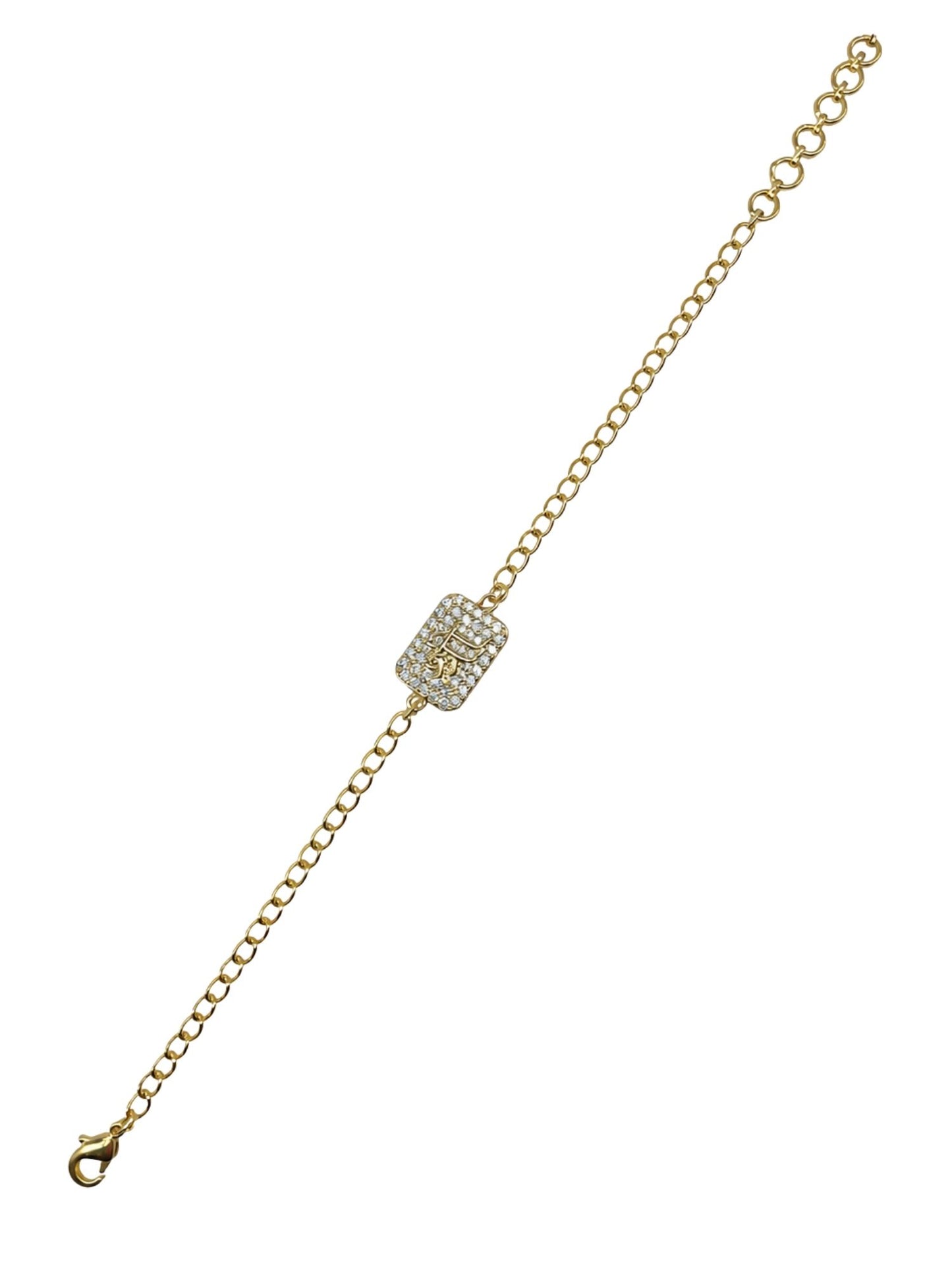 Shri Charm AD Stone Rakhi Bracelet for Brother | Raksha Bandhan