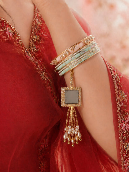 (Set of 2) Mirror Chota Baai Lumba Rakhi Bhaiya Bhabhi