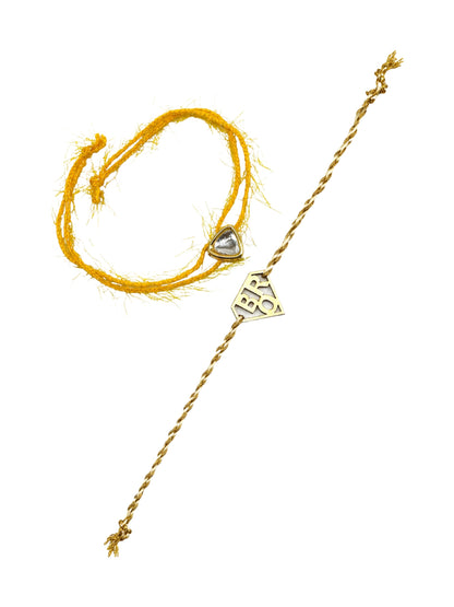 (Set of 2) BRO Superman Bracelet Rakhi for Bhai Bro