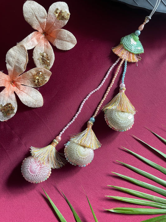Multi Beads 3 Layer Latkan Lumba Rakhi