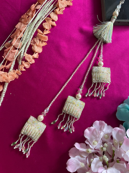 Tassel/Beaded 3 Layer Latkan Lumba Rakhi