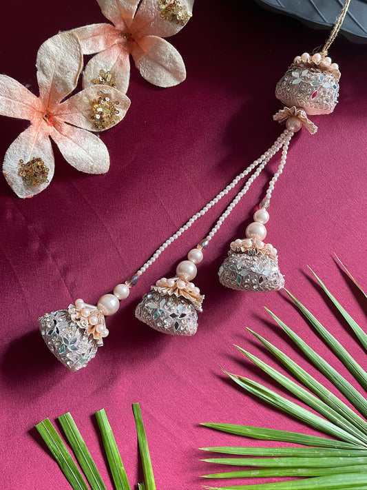 Tassel/Pearl Mirror Latkan Lumba Rakhi