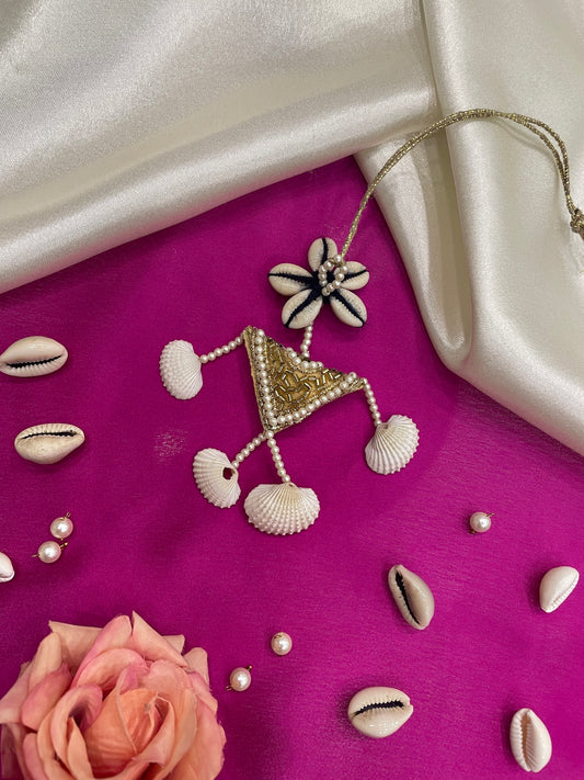 Pearl & Sea Shell Layer Lumba Rakhi