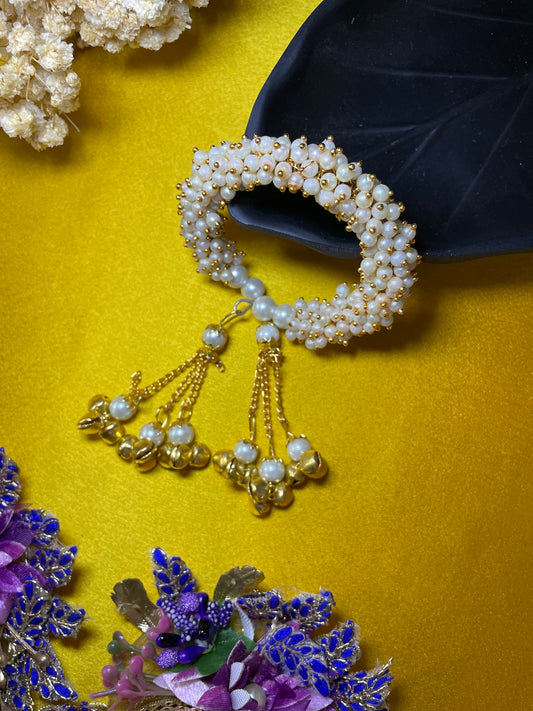 Pearl With Ghungroo Kada Lumba Rakhi
