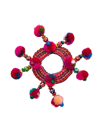 Pompom Designer Latkan Lumba Rakhi Online for Bhabhi
