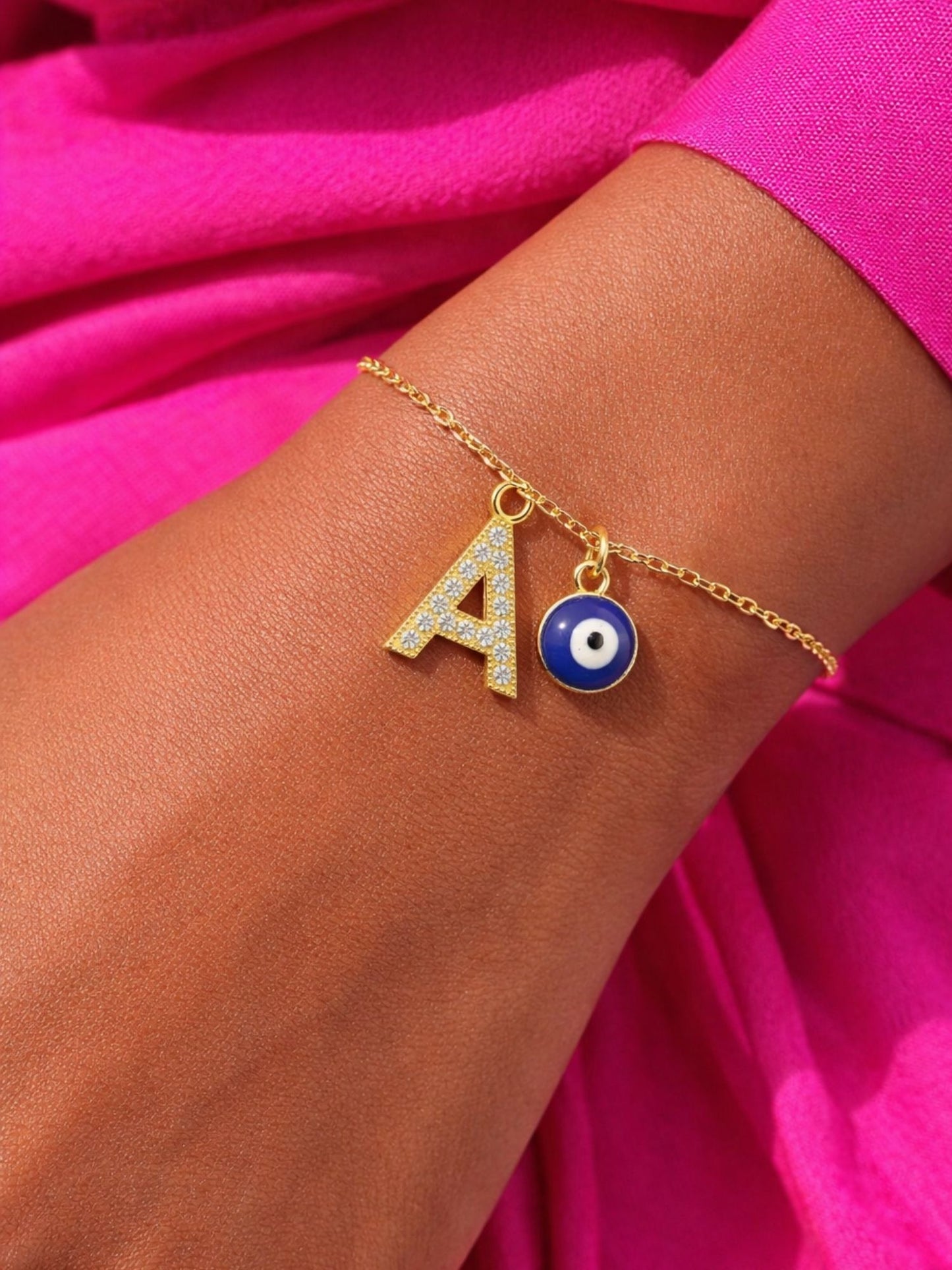 A TO Z Alphabet AD Initial Name Lumba Rakhi Bracelet For Bhaiya Bhabhi
