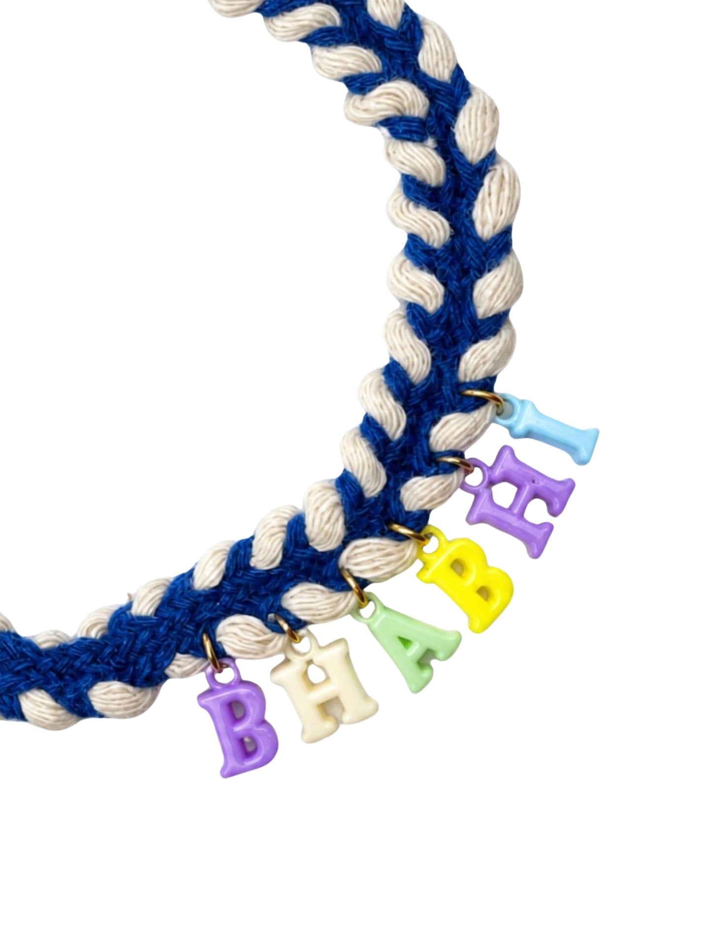 Bhabhi Name Alphabet Charm Multicolor Letter Lumba Rakhi