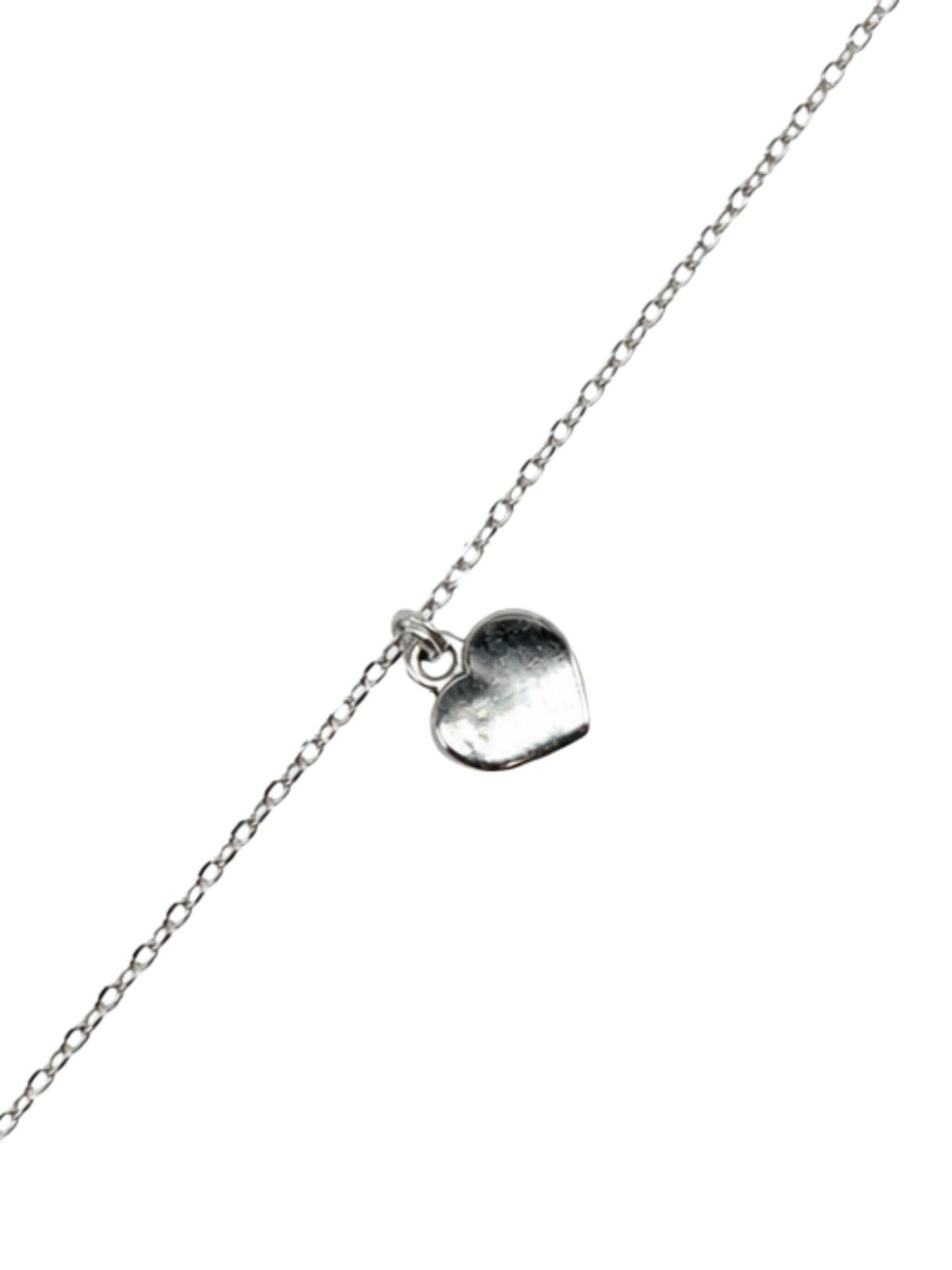 Silver Heart Lumba Rakhi Bracelet for Bhabhi