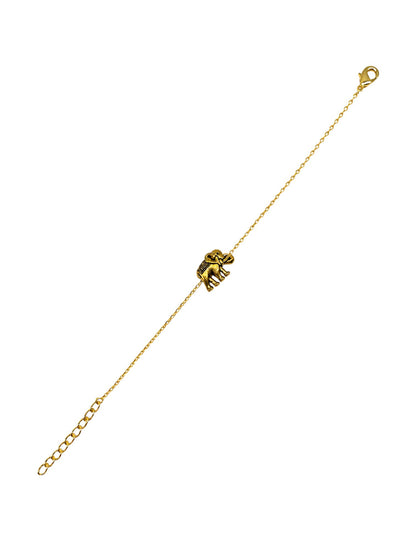 Elephant Charm Lumba Rakhi Bracelet for Bhabhi