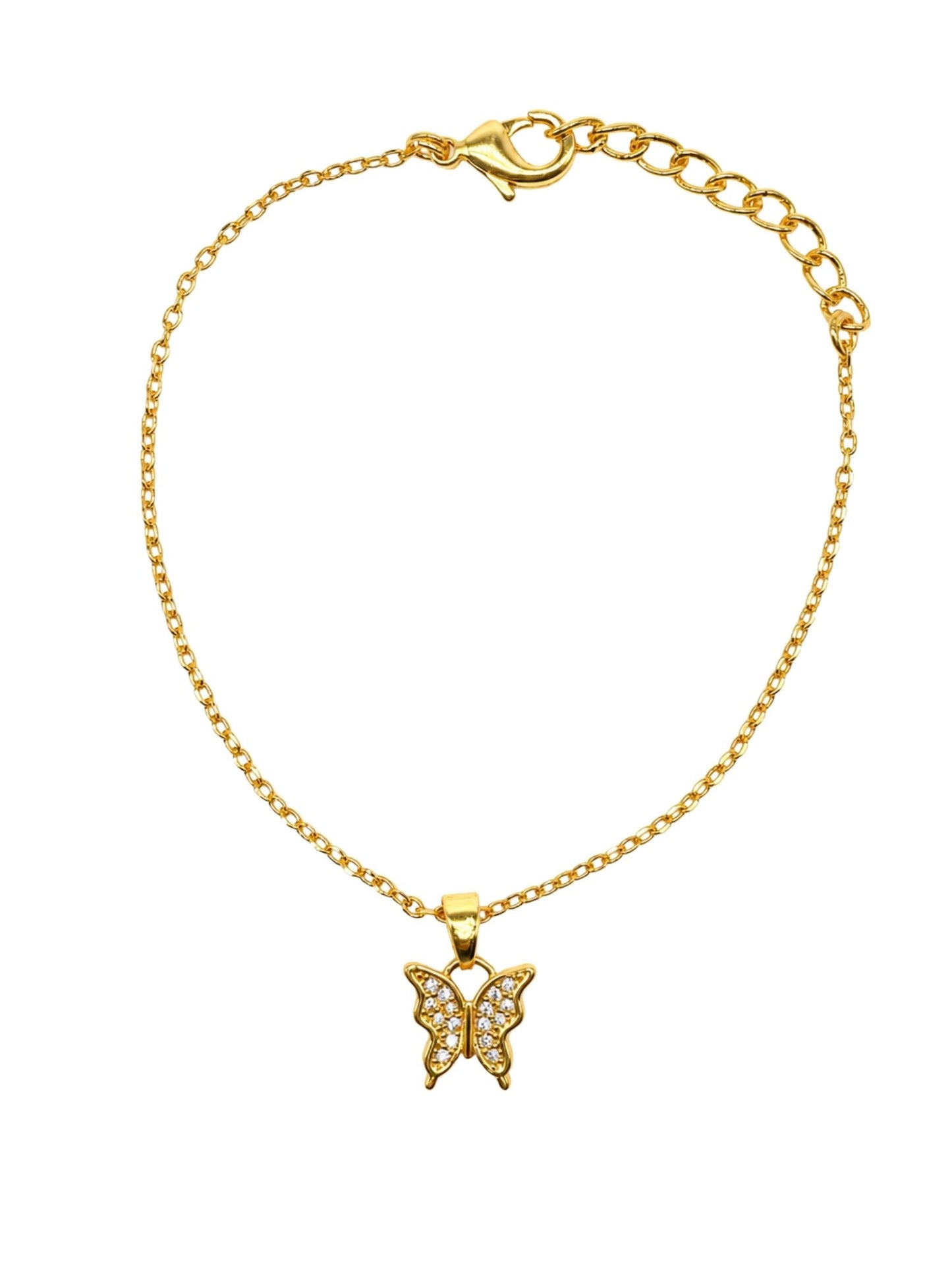 Butterfly AD Charm Lumba Rakhi Bracelet for Bhabhi