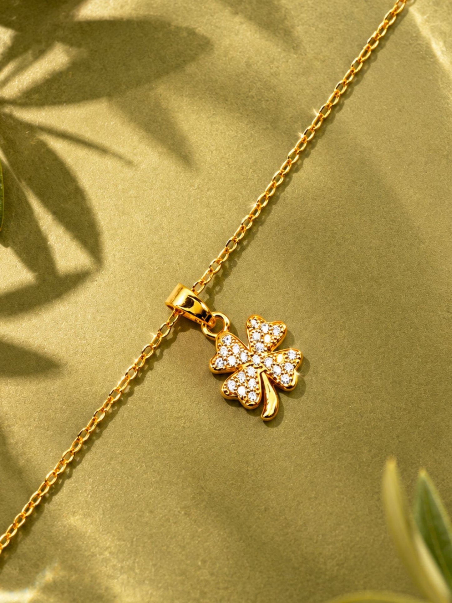 Four Leaf Lucky AD Clover Lumba Rakhi Bracelet for Bhabhi