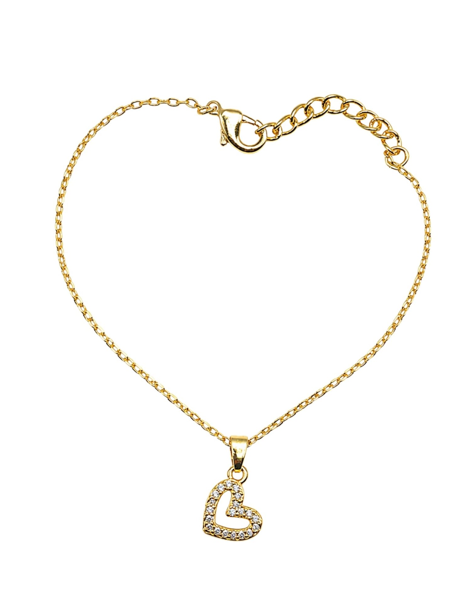 American Diamond Heart Lumba Rakhi Bracelet for Bhabhi
