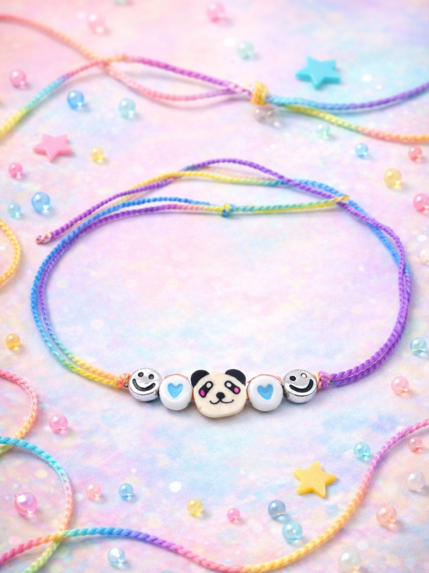 Panda Smiley Beads Kids Rakhi Bracelet For Bhai Bhaiya Bro