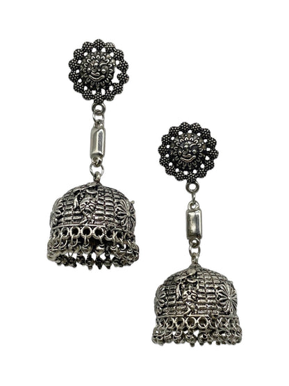 Jhumka Earring Flower & Ghungroo Design
