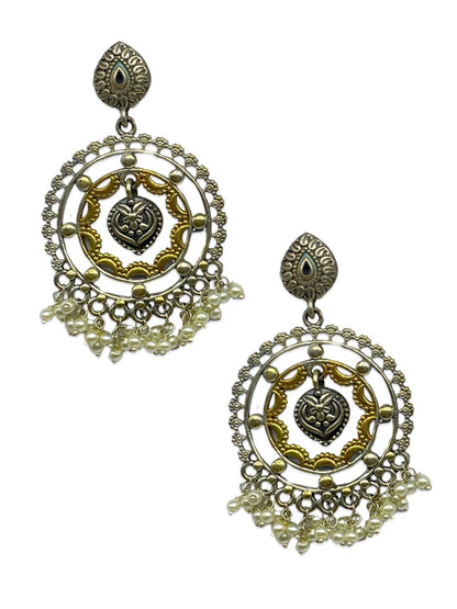 Earrings Round Shape With Pearls Designs
