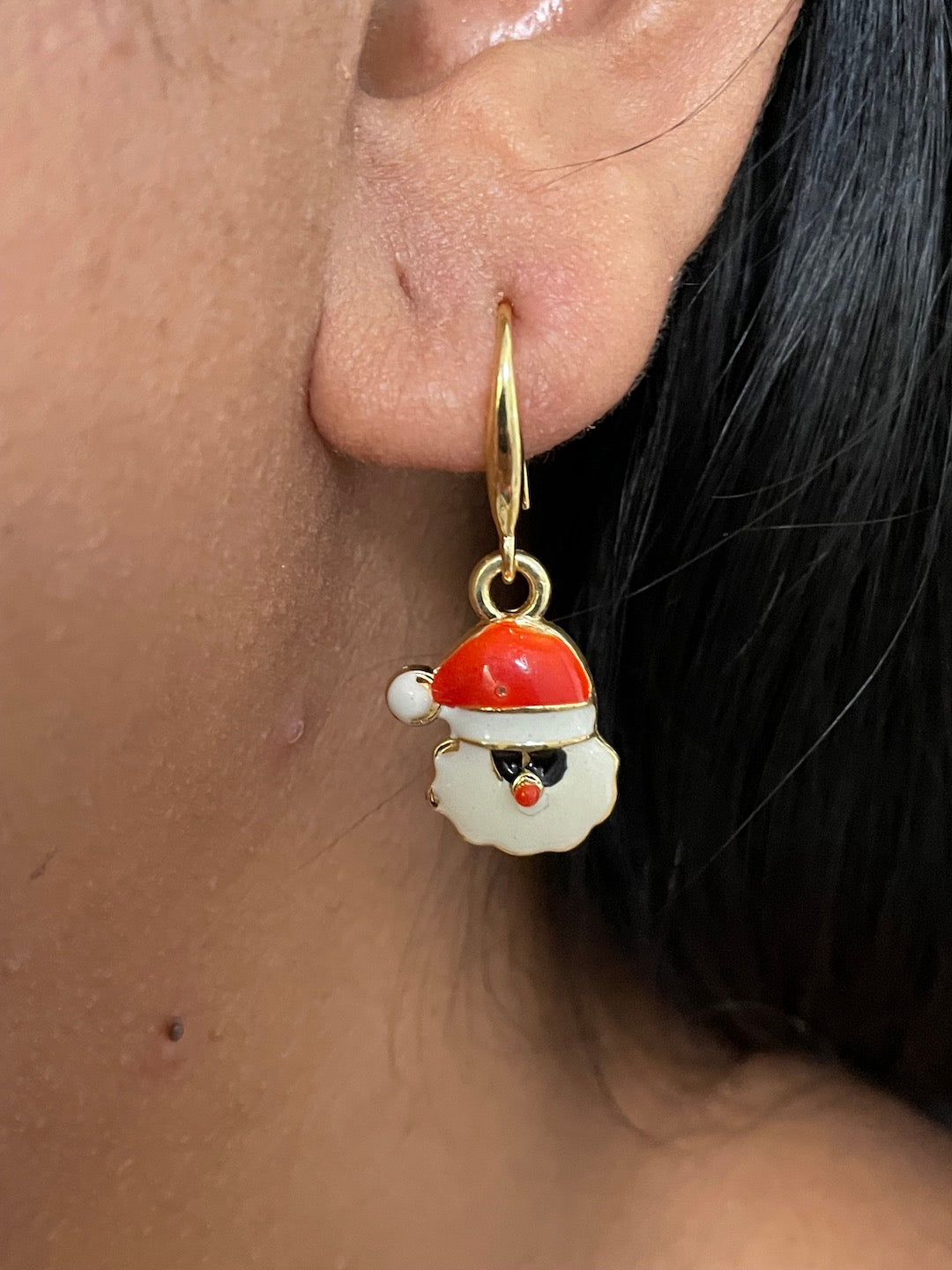 Christmas Santa Claus Charm Earrings