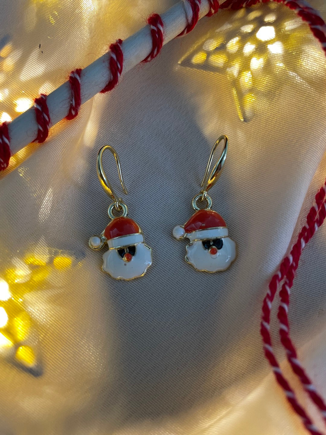 Christmas Santa Claus Charm Earrings