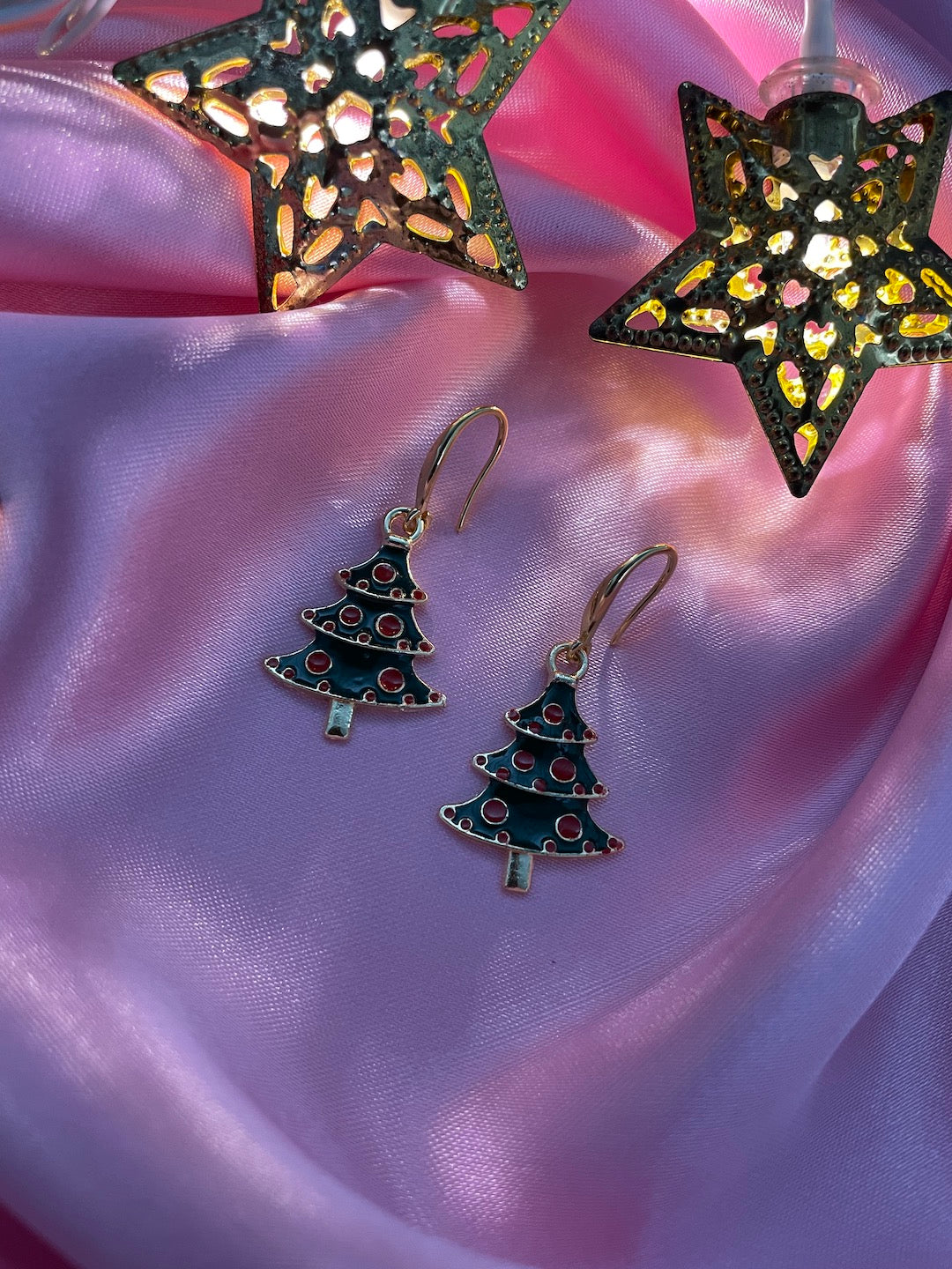 Christmas Tree Charm Earrings