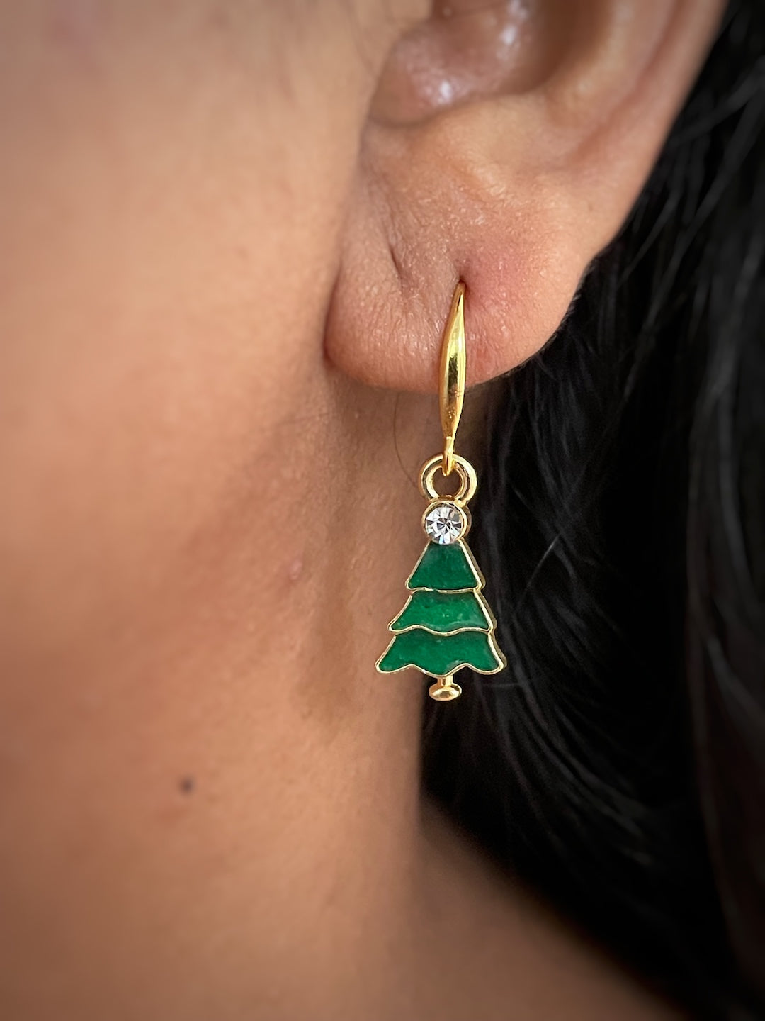 Christmas Tree Charm Earrings