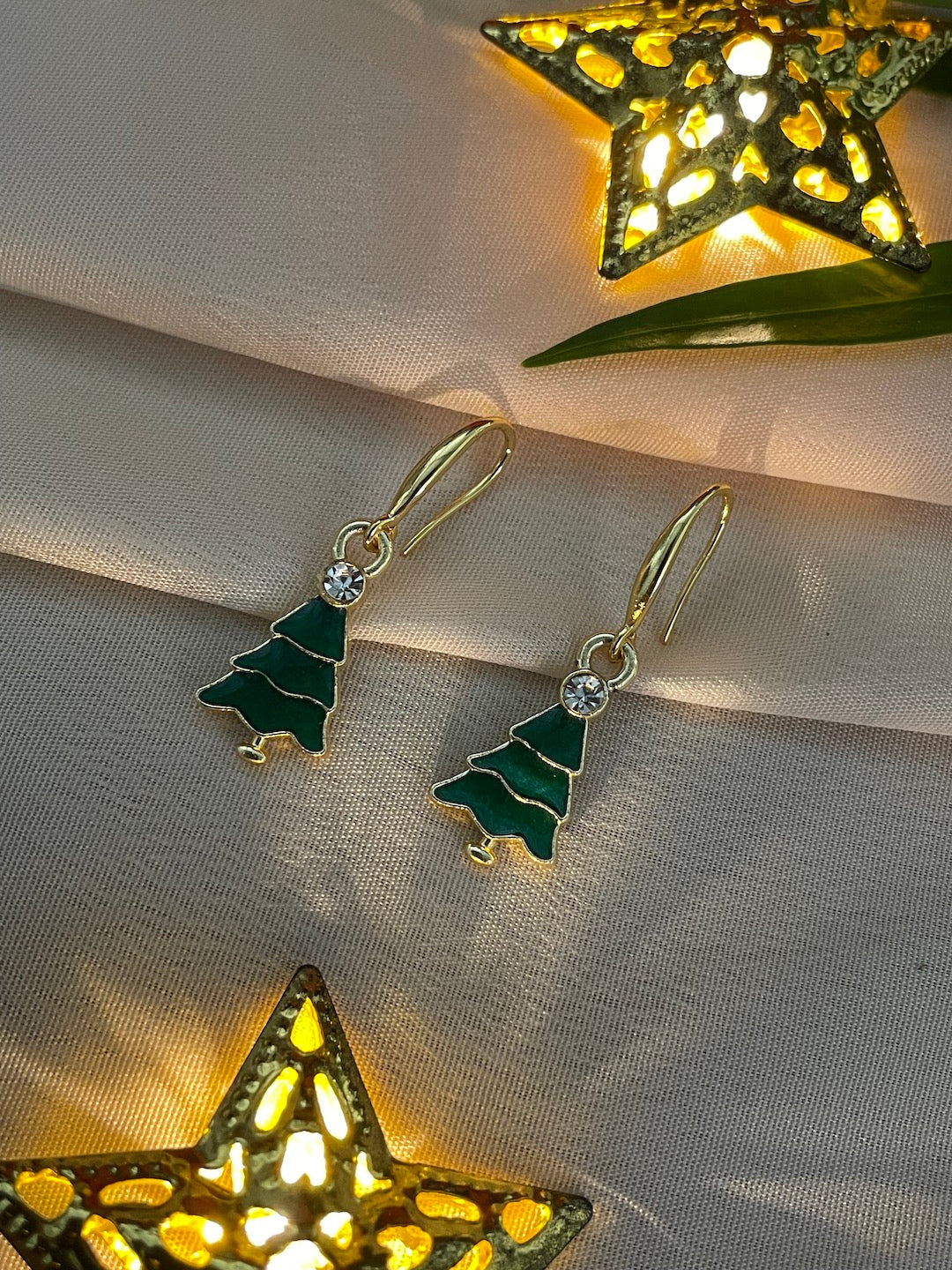 Christmas Tree Charm Earrings