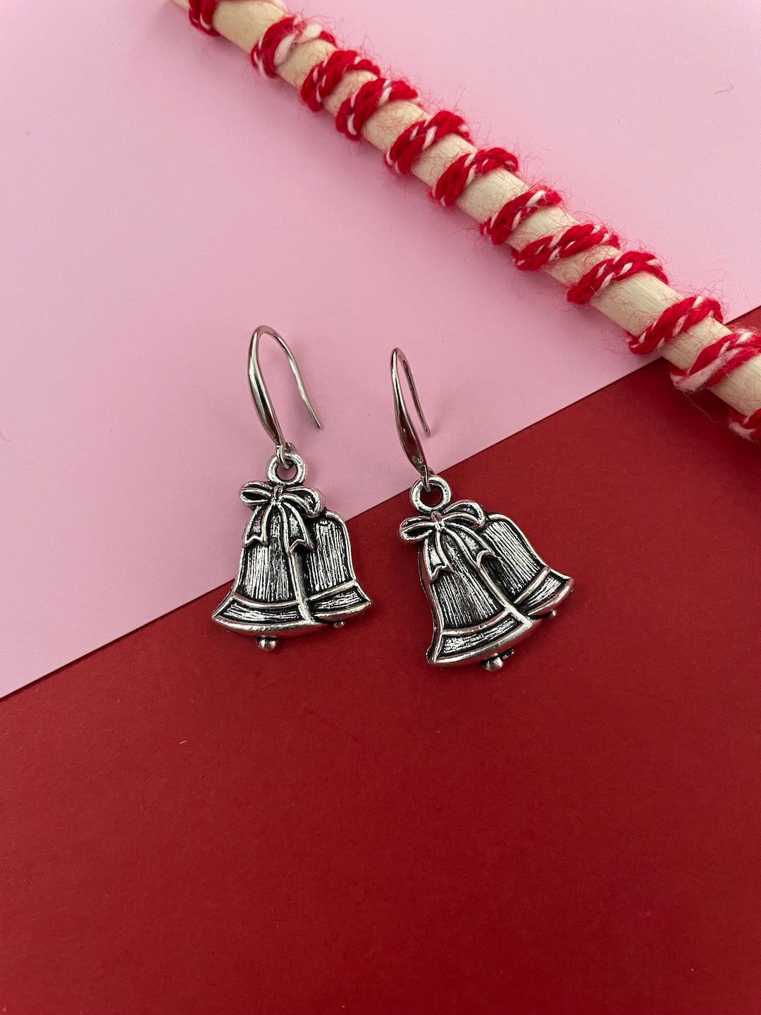 Jingle Bell Charm Christmas Earrings