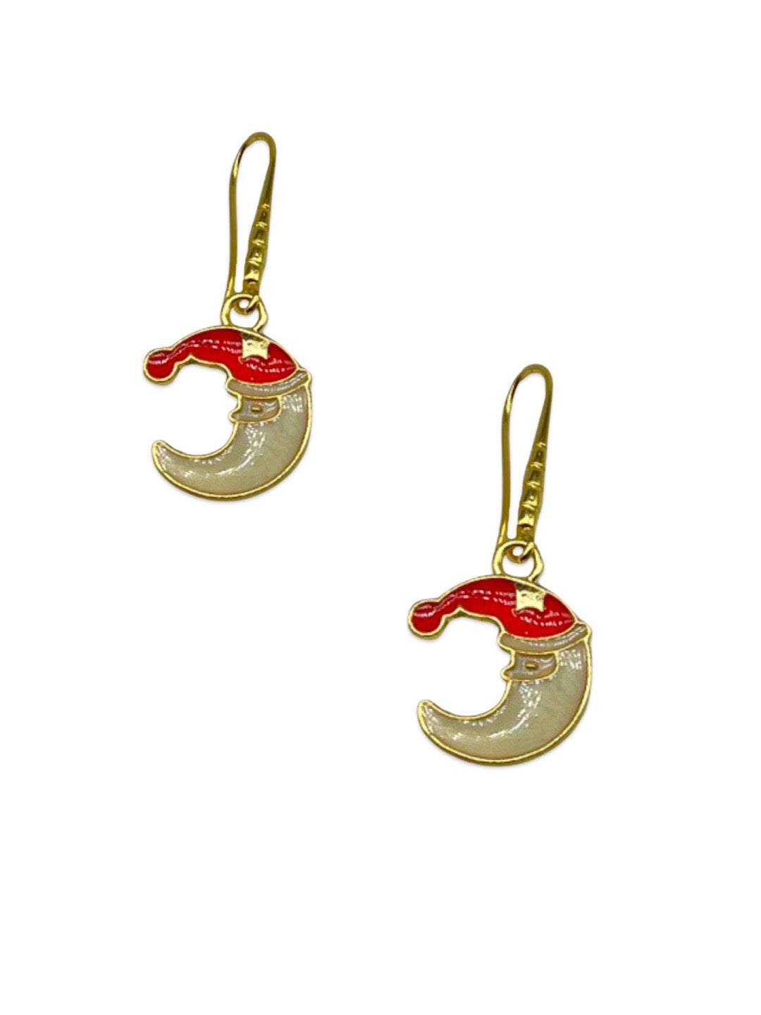 Santa Claus Moon Charm Necklace Set