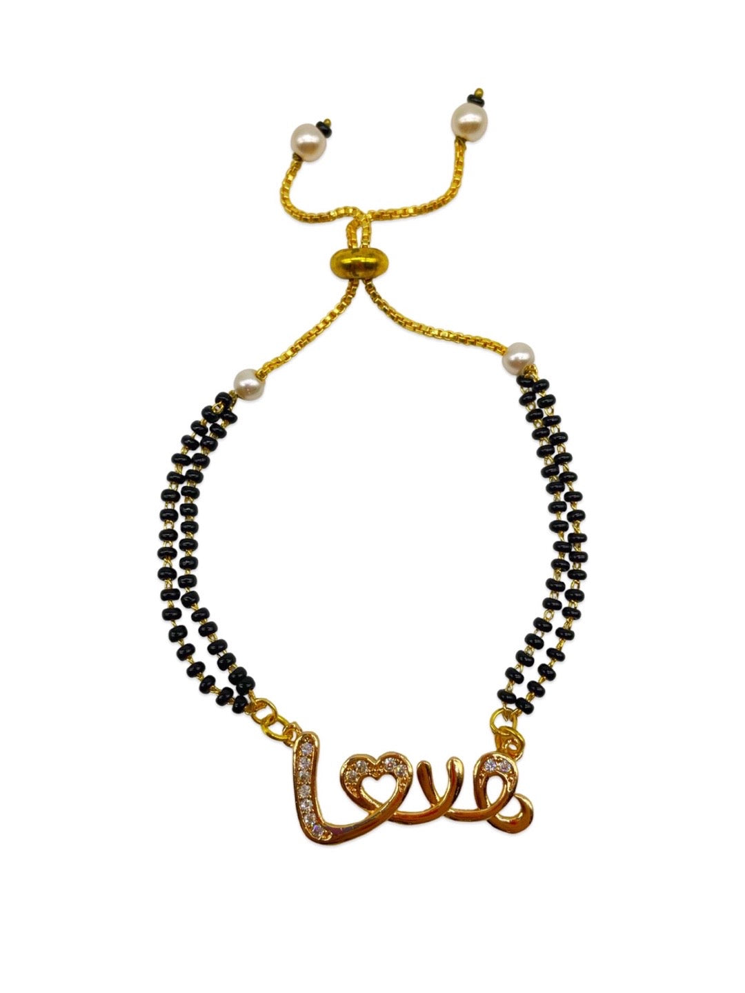 Golden Luna Mangalsutra Bracelet – Bling Bag