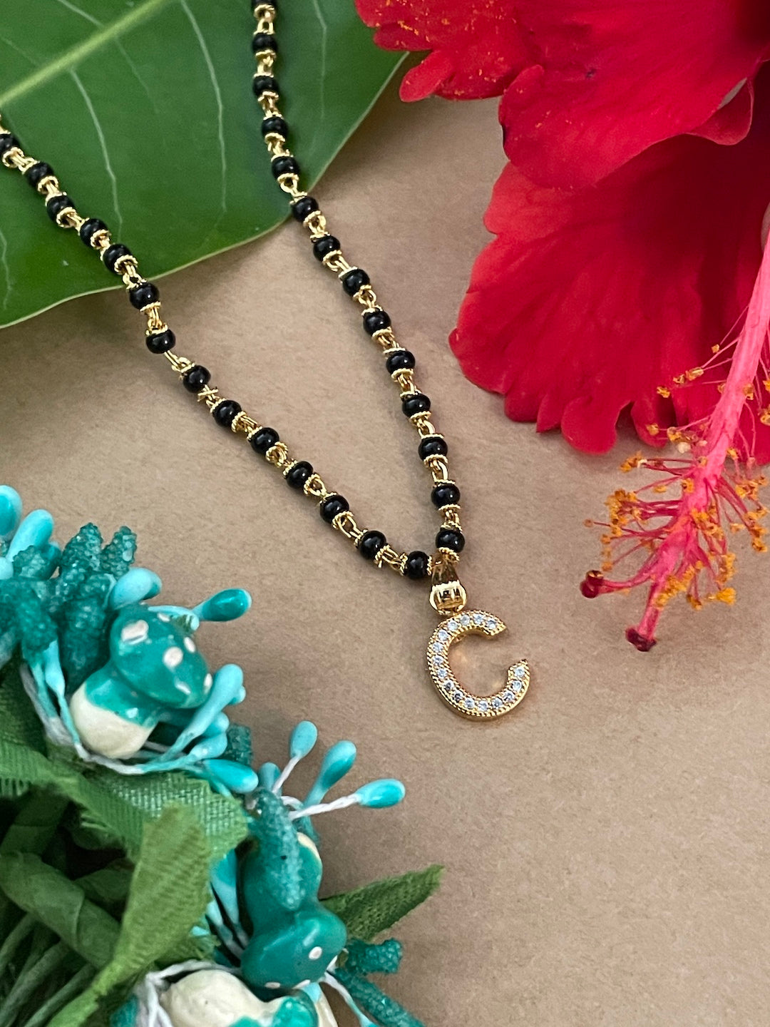 Letter Pendant Mangalsutra