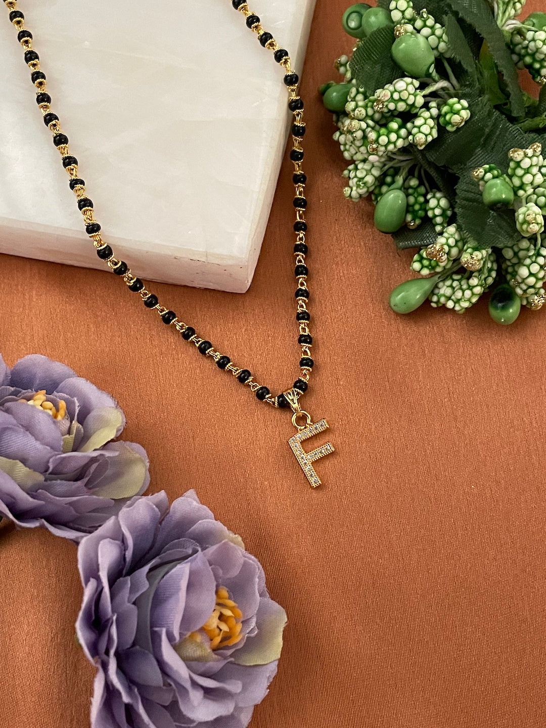 Letter Pendant Mangalsutra