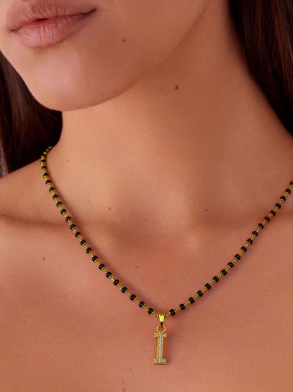 Letter Pendant Mangalsutra