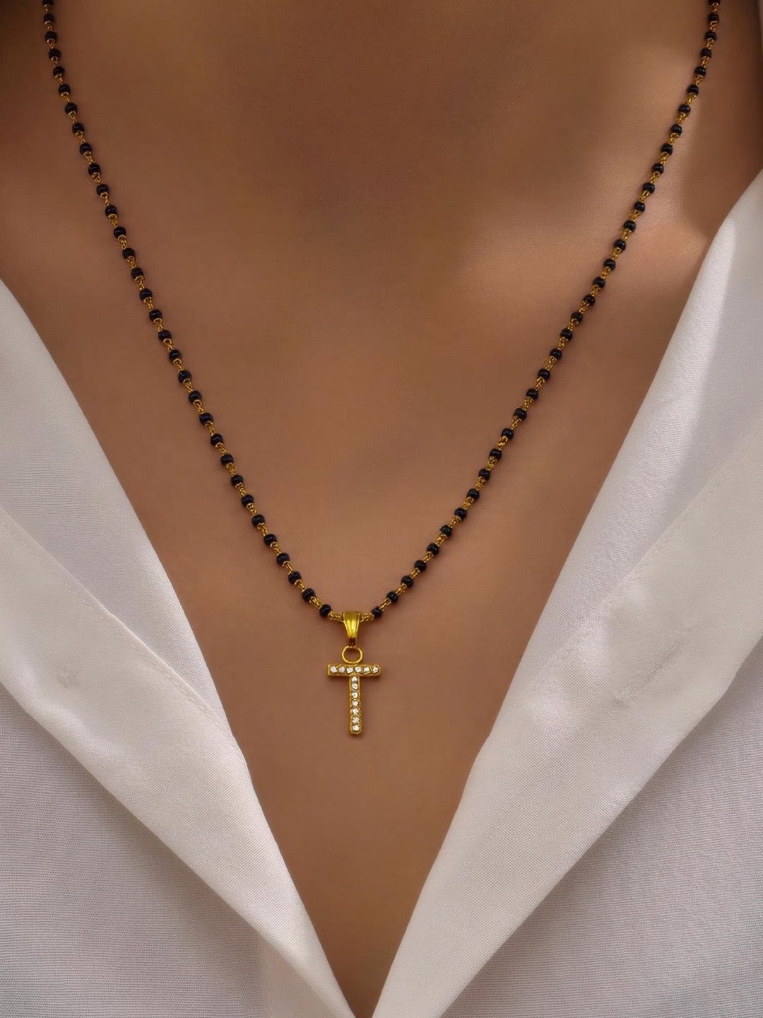 Letter Pendant Mangalsutra