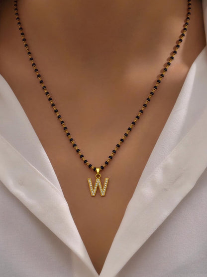 Letter Pendant Mangalsutra