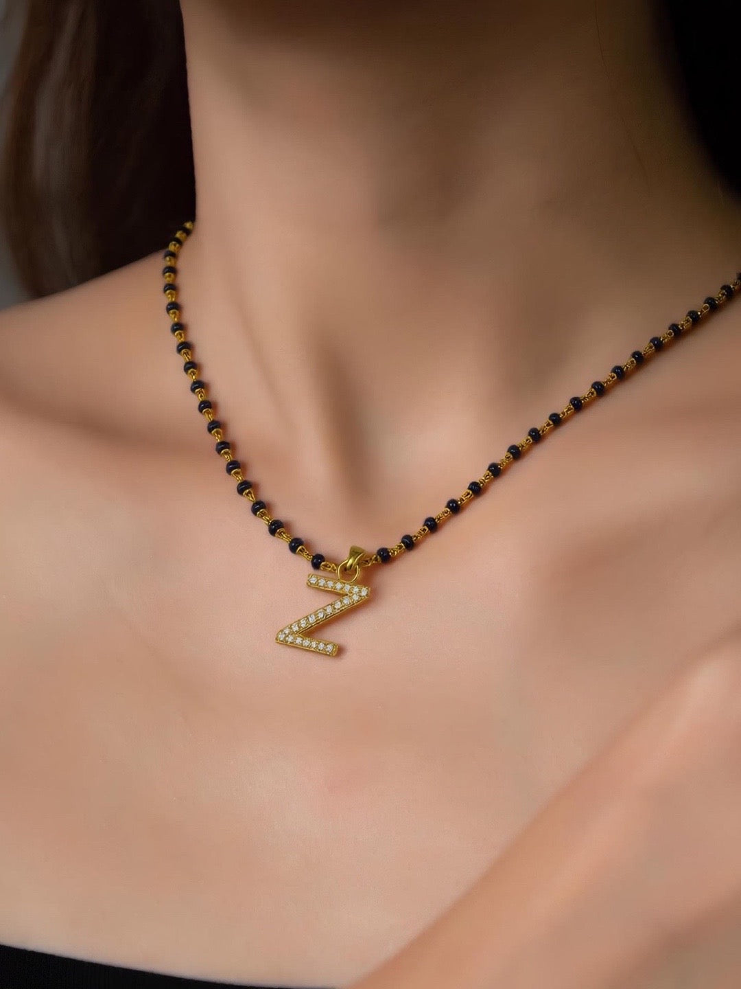 Letter Pendant Mangalsutra