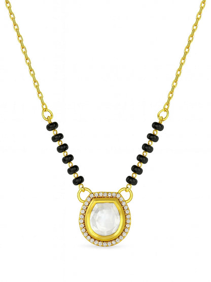 AD Kundan Pendant Short Mangalsutra Design