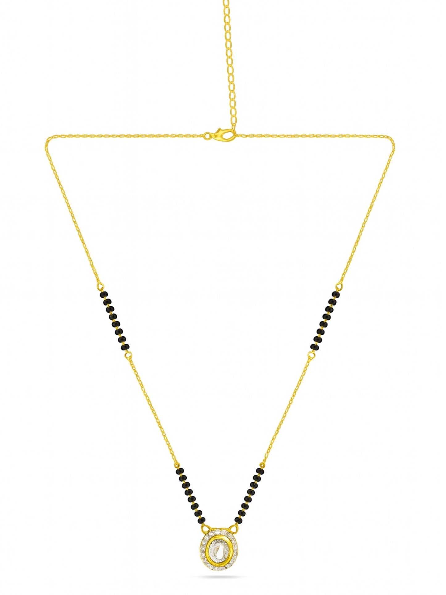 AD Kundan Pendant Short Mangalsutra Design