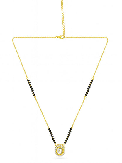 AD Kundan Pendant Short Mangalsutra Design