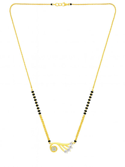 AD Peacock Pendant Short Mangalsutra Design