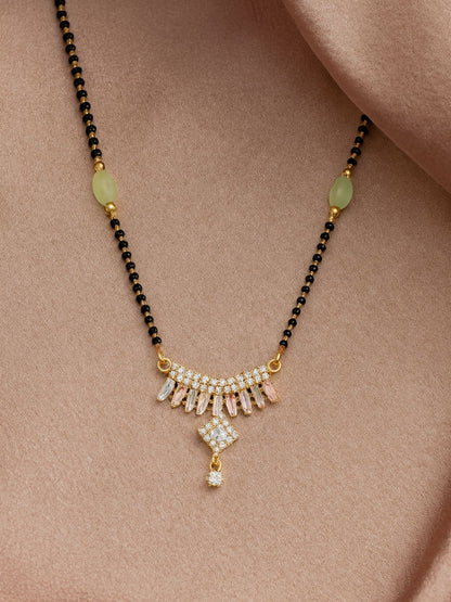 AD Fancy Pendant Short Mangalsutra Design