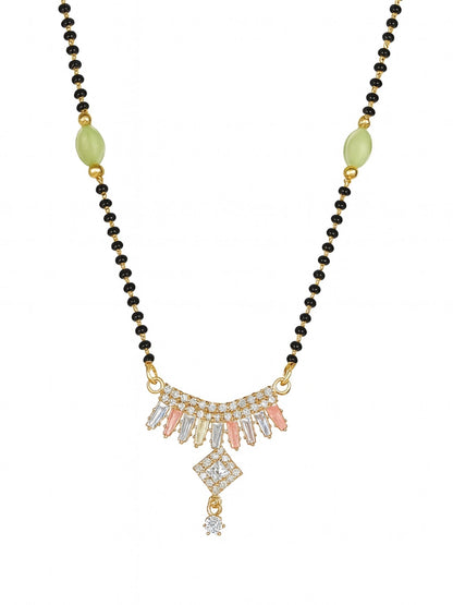 AD Fancy Pendant Short Mangalsutra Design