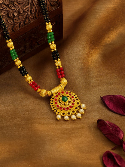 Thushi Pendant Maharashtrian Mangalsutra Design