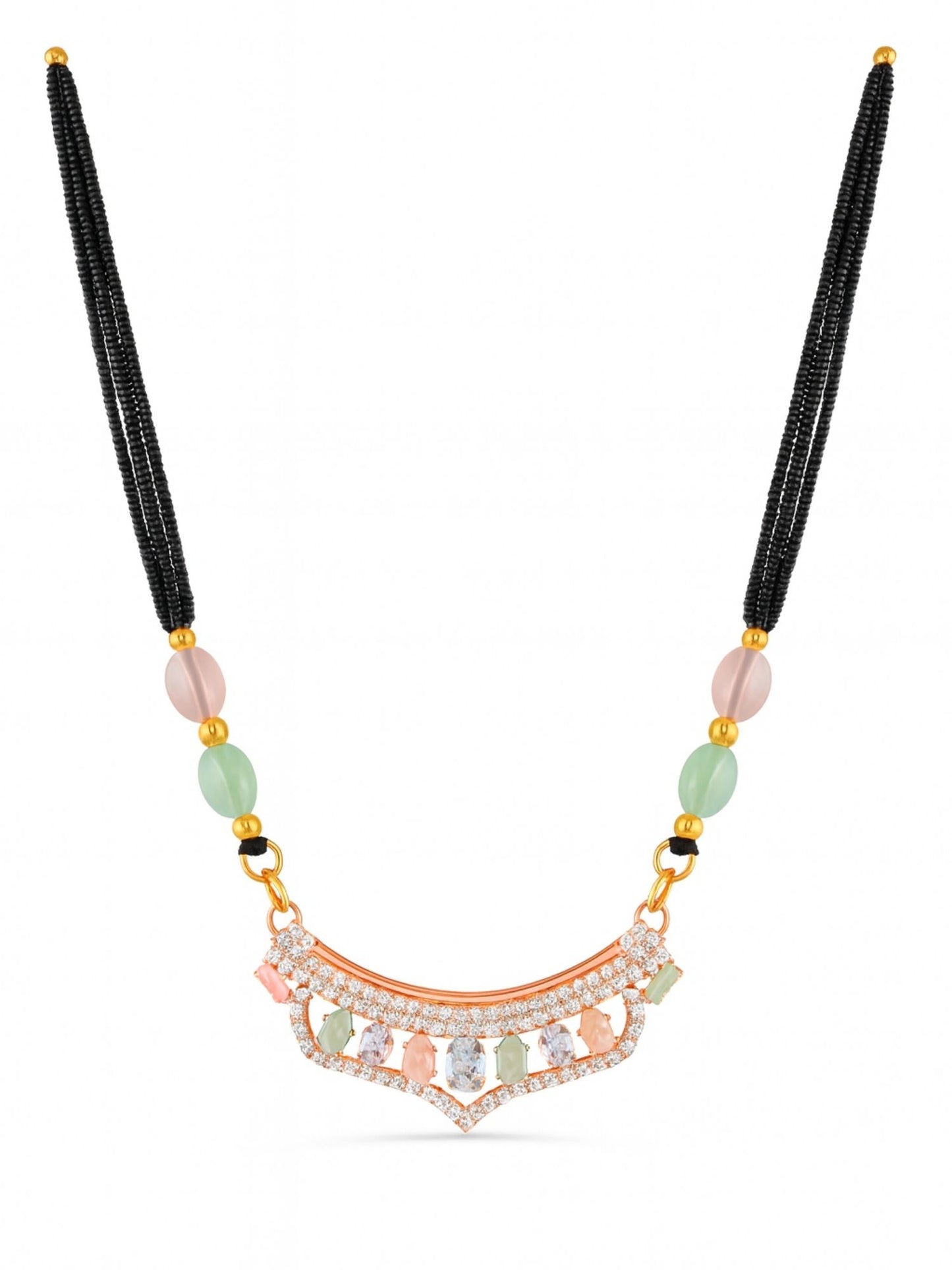 AD Modern Pendant Long Mangalsutra Design