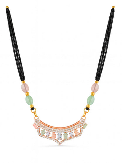 AD Modern Pendant Long Mangalsutra Design