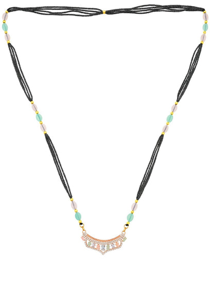 AD Modern Pendant Long Mangalsutra Design